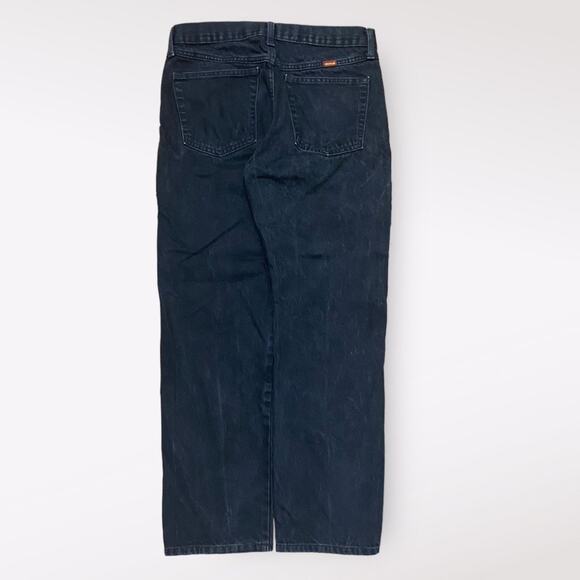 Rustler Straight‎ Wide Leg Casual Black Jeans Size 32x30 - Picture 1 of 9